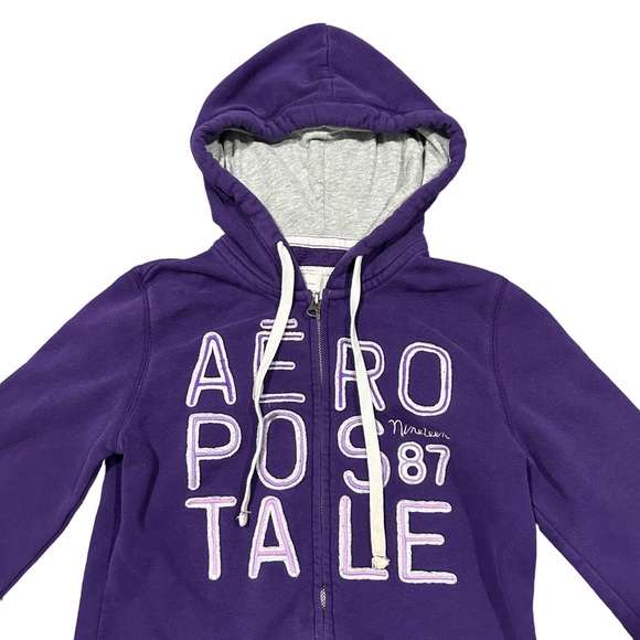 y2k Aeropostale zip up sweater - Picture 3 of 5